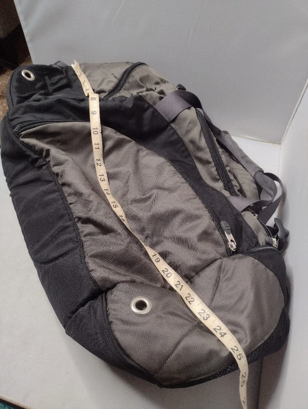 Rei Gray Duffle Bag Travel Camping Overnight Weekender Carry On A22